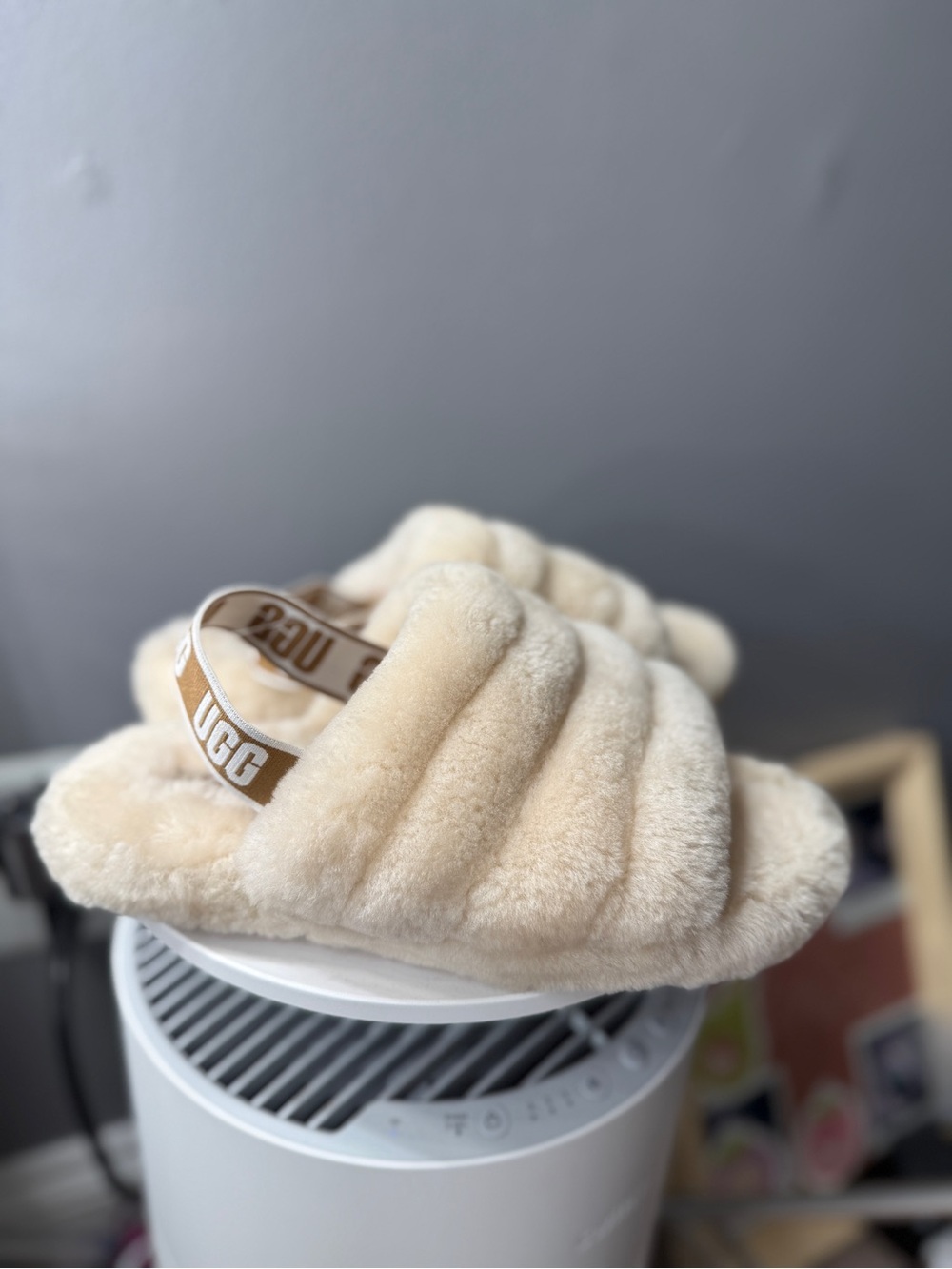 UGG Fluff Yeah Slide natural / sea salt - Picture 2 of 6